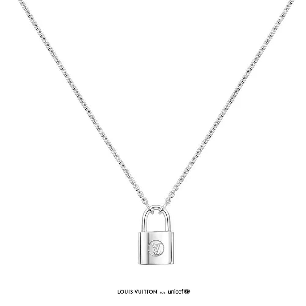 Louis Vuitton // lockit pendant sterling silver unicef